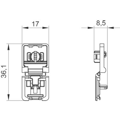Siemens 5ST3800 5ST3800 Klemafdekking Wit 1 stuk(s)