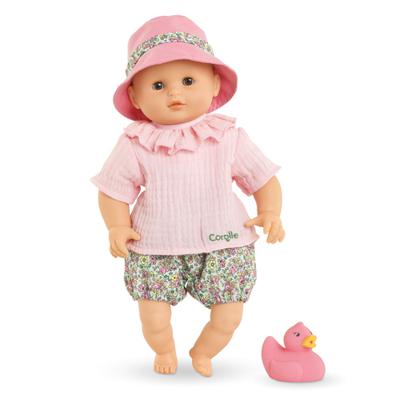 Corolle badpop coralie met badeend - bloomer, 30cm - thumbnail