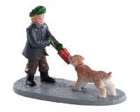 Lemax tug of war kerstdorp figuur type 2 Caddington Village 2018 - thumbnail