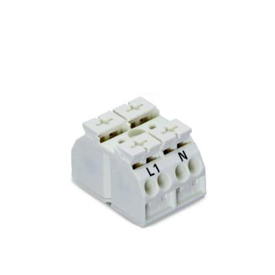 WAGO 862-1652 Apparaataansluitklem Veerklem Wit 500 stuk(s)