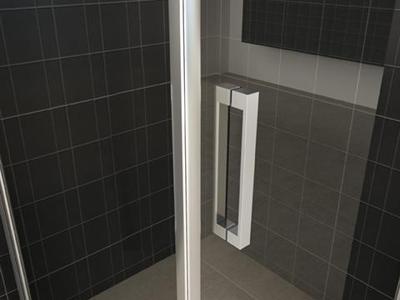 Douchecabine Wiesbaden met swingdeur 100x100cm 8mm NANO coating