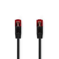 CAT6 UTP Platte Netwerkkabel | RJ45 Male - RJ45 Male | 0,5 m | Zwart - thumbnail