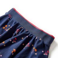 Kinderrokje met paddenstoelenprint 128 marineblauw - thumbnail