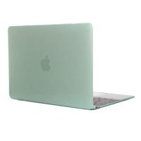 MacBook 12 inch doorschijnend Gekleurd Kristal structuur hard Kunststof Hoesje / Case (groen) - thumbnail