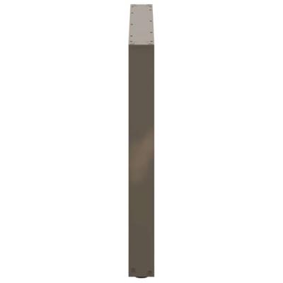 Eettafelpoten 2 st U-vormig 100x(72-73) cm staal naturel