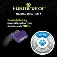 FURminator Undercoat DeShedding Tool kat kort haar M-L - thumbnail
