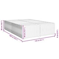 Bedframe fluweel roze 140x200 cm - thumbnail