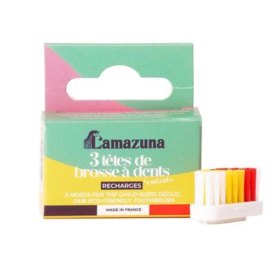 Lamazuna Set of 3 toothbrush heads soft kid 1 Stuks
