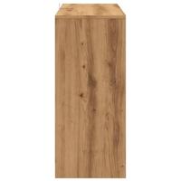 Dressoir 102x33x75 cm bewerkt hout artisanaal eikenkleurig - thumbnail