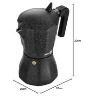 Italiaanse Koffiepot Fagor TIRAMISU 6 Zwart Aluminium - thumbnail