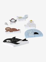 Evolutieve 3D-puzzels van FSC®-hout Banquise wit - thumbnail