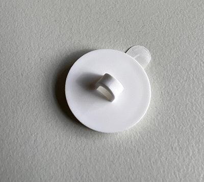 Kleefoogje 20 mm wit afneembaar 100 stuk - 8 stuks