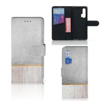 Honor 20 Pro | Book Style Case | Wood Concrete | Portemonnee hoesje - thumbnail