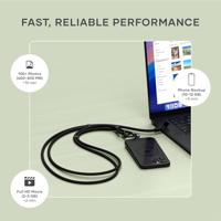 Satechi OntheGo crossbody lanyard USB-C cable - Black - thumbnail