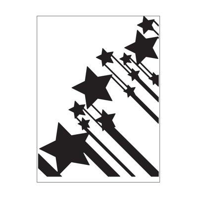 Vaessen Creative • embossing folder vallende sterren
