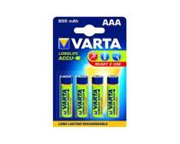 Batterij oplaadbaar Varta 4xAAA 800mAh ready2use - thumbnail