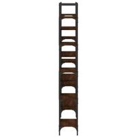 Boekenkast 155,5x24x166,5 cm bewerkt hout bruineikenkleurig - thumbnail