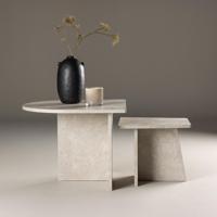 Nohr Salontafel 'Markos' Marmerlook, Set van 2 stuks - thumbnail