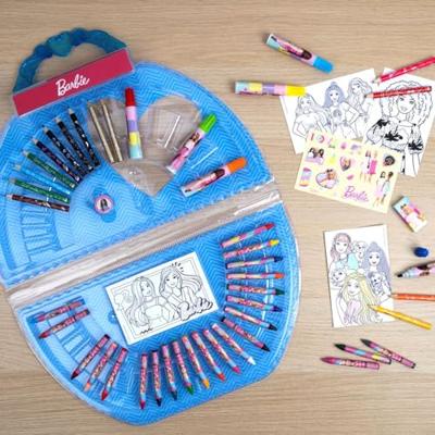 Barbie Kleurkoffer 51-delig Barbie Kleurkoffer 51-delig