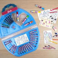 Barbie Kleurkoffer 51-delig - thumbnail