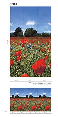 Noordwand Smart Art Easy Fotobehang klaprozen 47273