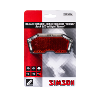 Simson batterij bagagedrager achterlicht tunnel 3 led auto - thumbnail