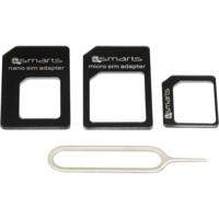 4Smarts SIM-adapter Incl. SIM-naald Aangepast naar: Micro SIM, Nano SIM, Standaard SIM - thumbnail