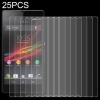 25 stuks voor Sony Xperia Z/L36h 0.26 mm 9H oppervlakte hardheid 2.5 D gehard glas film - thumbnail