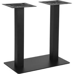 LABEL51 Eetkamertafel I_Tafelpoot Dubbel - Zwart - Metaal - Dubbel - 72 cm LABEL51 Eetkamertafel I_Tafelpoot Dubbel - Zwart - Metaal - Dubbel - 72 cm