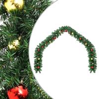 VidaXL Kerstslinger versierd met kerstballen 5 m - thumbnail