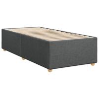 Boxspring met matras stof donkergrijs 90x190 cm - thumbnail