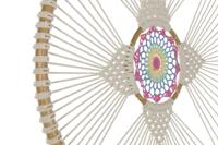 Droomvanger DKD Home Decor Wit Multicolour Natuurlijk Veren Boho 52 x 1 x 145 cm (1 Stuks) - thumbnail