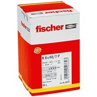 Fischer n 6x40/7 p nagelplug (50) 50 st - 50339 - thumbnail