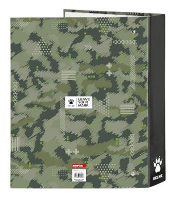 Ringmap Kelme Travel Zwart Groen A4 27 x 33 x 6 cm