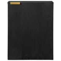 Badkamerwandkast 38x33x48 cm bewerkt hout zwart - thumbnail