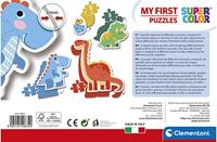 Clementoni puzzelset mijn eerste dinosaurussen - 2 + 3 + 4 + 5 stukjes - thumbnail