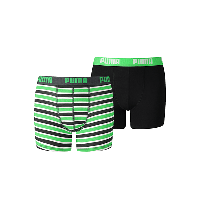Puma Boxershorts Boys Classic Green/Black 2-pack-176 - thumbnail