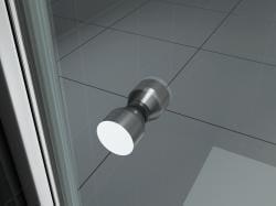 Wiesbaden deurknop set voor douchewand chroom type 1
