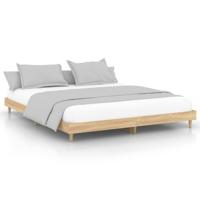 Bedframe zonder matras hout sonoma eikenkleurig 120x200 cm - thumbnail