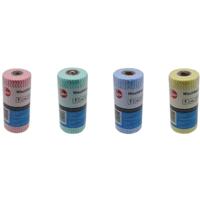 Sito reinigingsdoekjes op rol ft 18 x 35 cm, geassorteerde kleuren, rol van 50 stuks - thumbnail