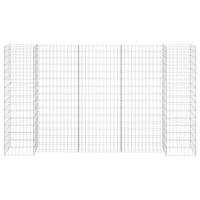 Gabion plantenbak H-vormig 260x40x150 cm staaldraad - thumbnail