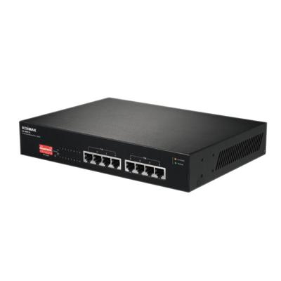 Edimax Lange afstand 8-poorts Gigabit PoE+-switch met DIP-switch | 1 stuks - GS-1008P V2 GS-1008P V2