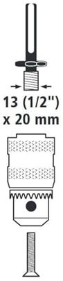 Wolfcraft Boorkop-adapter | SDS-plus | Met 13mm 1/2 | 1 stuk - 2640000 Wolfcraft Boorkop-adapter | SDS-plus | Met 13mm 1/2 | 1 stuk - 2640000