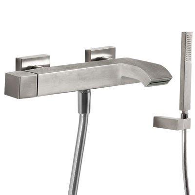 Badmengkraan Tres Cuadro Exclusive Opbouw Vierkant Korte Gebogen Uitloop RVS