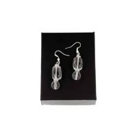 Edelstenen Oorbellen Bergkristal in Doosje - thumbnail