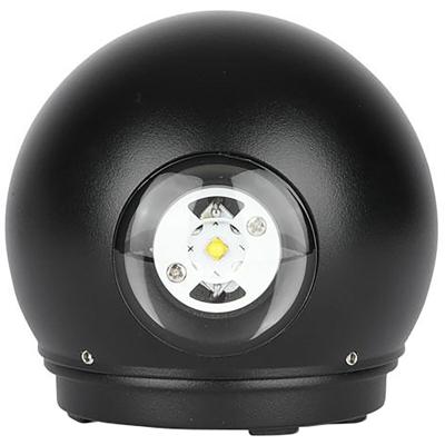 LED Wandlamp Tuinverlichting 6W Warm Wit 3000K Mat Zwart Aluminium