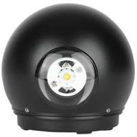 LED Wandlamp Tuinverlichting 6W Warm Wit 3000K Mat Zwart Aluminium - thumbnail