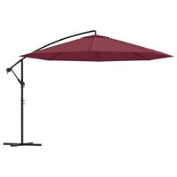 VidaXL Zweefparasol met aluminium paal 350 cm bordeauxrood - thumbnail
