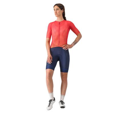 Castelli climbers a/c w jersey korte mouw rood dames M