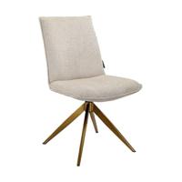 Richmond Draaibare Eetkamerstoel 'Dakota' Chenille, kleur Beige - thumbnail